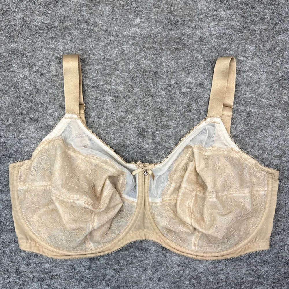 Wacoal Retro Chic Full‎ Figure bra women's 38I neutral underwire unlined lift